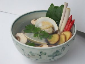 Canh ngao nấm rơm