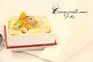 Mỳ ý sốt kem - Creamy pasta sauce