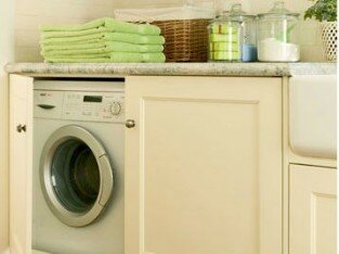 Gợi ý sắp đặt máy giặt trong không gian bếp