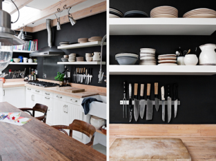 10 cách tận dụng khéo léo không gian bếp để lắp kệ bếp