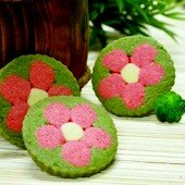 Cookies hoa đào cho khay bánh ngày Tết